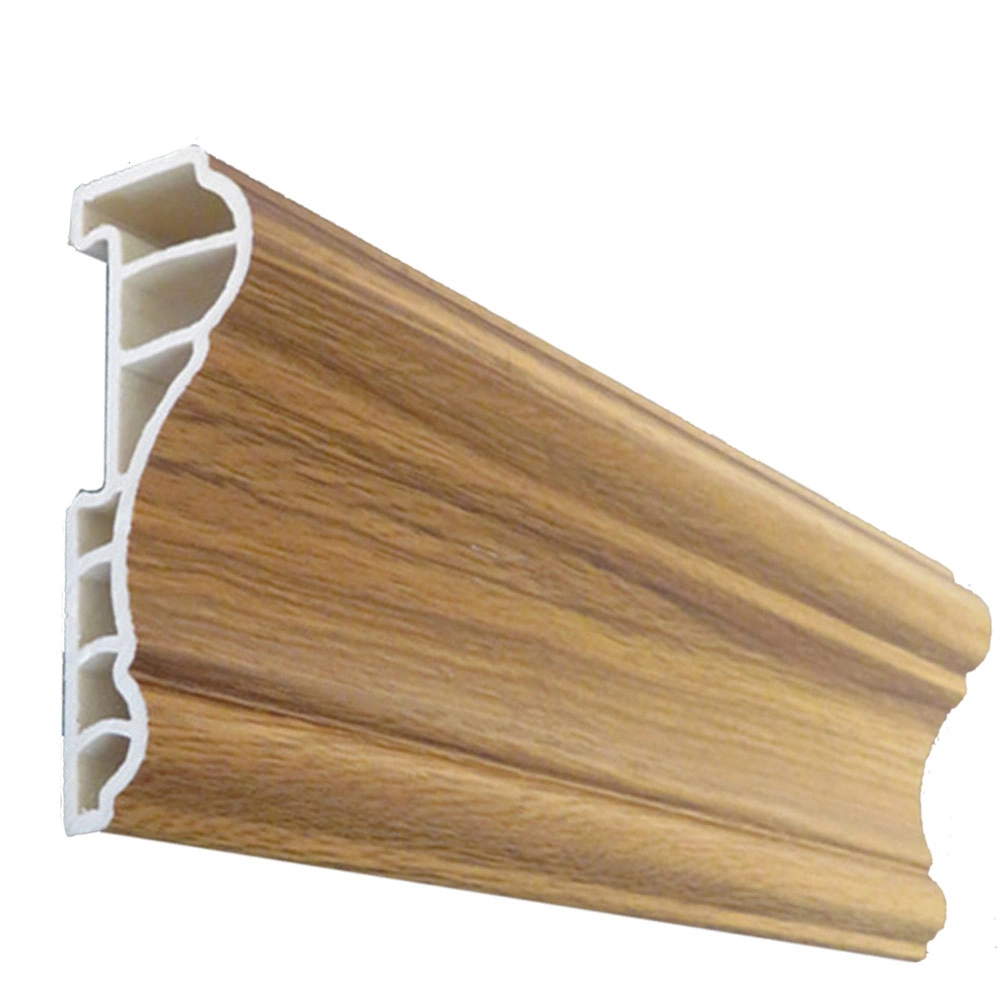 WPC Polyurethane Mouldings MDF Molding Wood Grain Effect Ceiling Panel PVC with Moulding