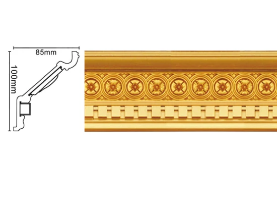 Cornice per modanatura a corona in PVC ad iniezione plastica in polistirolo